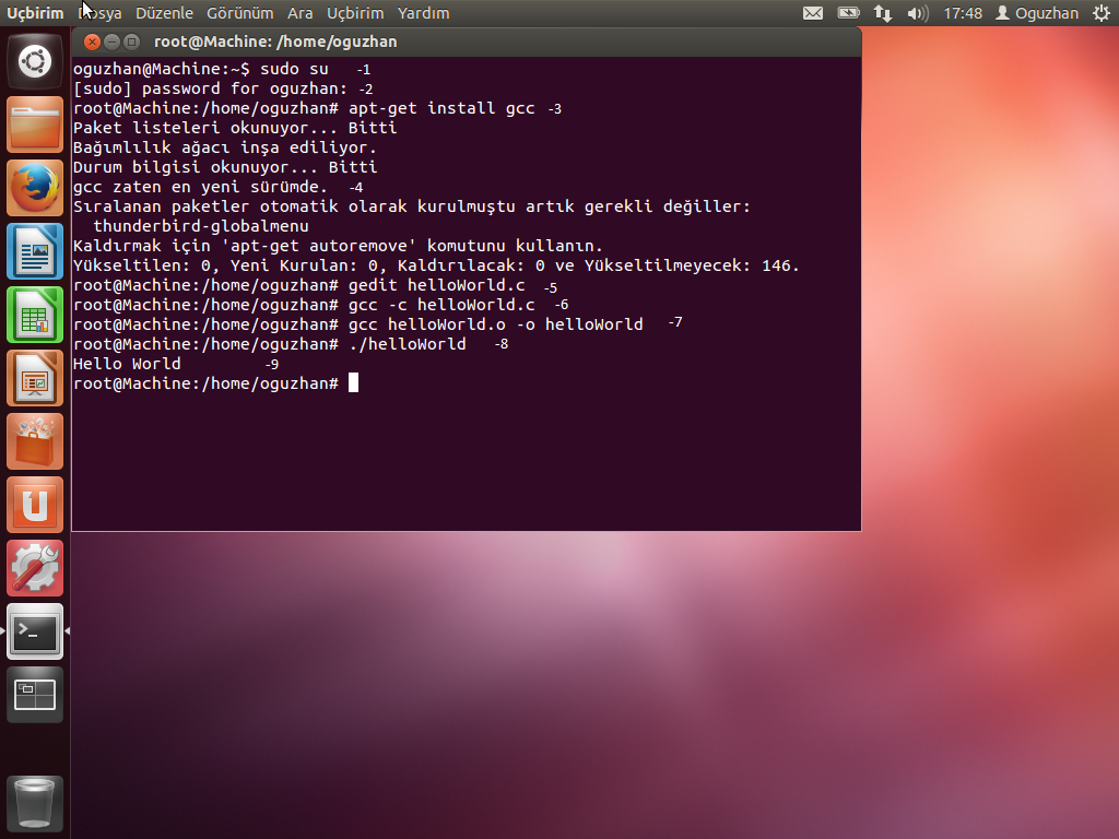Ubuntu 1. Ubuntu Dejavu. Скрипт в txt. Режим суперпользователя Linux. Scripts txt